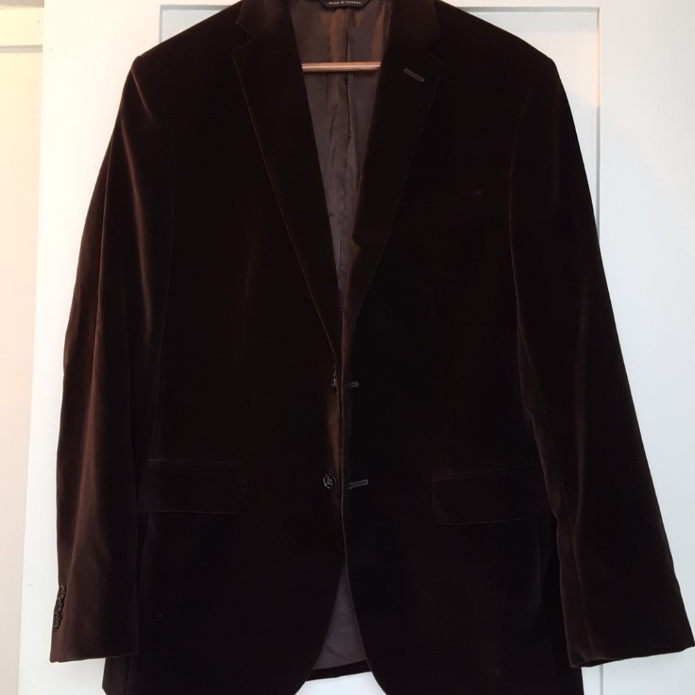 Banana Republic men brown velvet  jacket